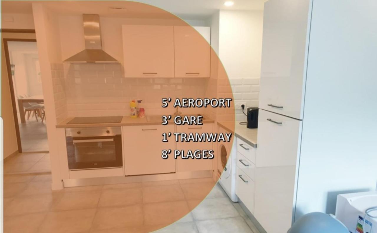 Appartements Renove 2023 Proche Aeroport 5Min, Gare Sncf 2 Min, Tramway Au Pied De L'Immeuble , Parking Possible, Renovated Apartments 2023 Near The Airport 5 Min, Train Station 2 Min, Tram Next To The Building 1 Min, Parking Possible Νίκαια Εξωτερικό φωτογραφία