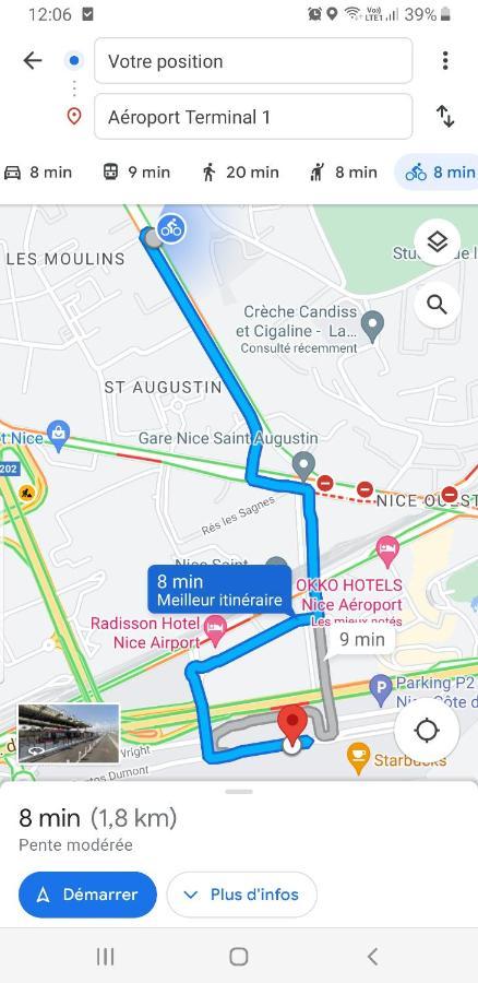 Appartements Renove 2023 Proche Aeroport 5Min, Gare Sncf 2 Min, Tramway Au Pied De L'Immeuble , Parking Possible, Renovated Apartments 2023 Near The Airport 5 Min, Train Station 2 Min, Tram Next To The Building 1 Min, Parking Possible Νίκαια Εξωτερικό φωτογραφία